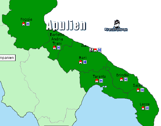 Apulien-Karte
