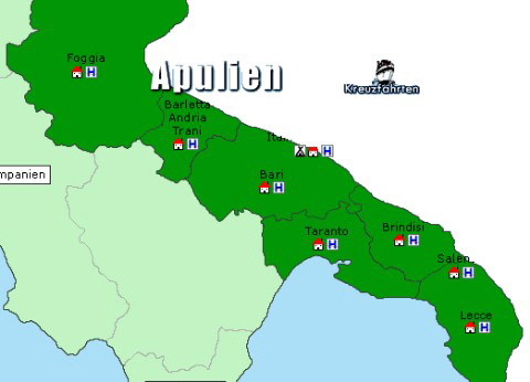 Apulien-Karte
