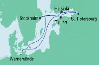 Ostseekreuzfahrt Route