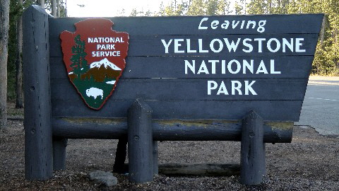 Yellowstone-Ausgang