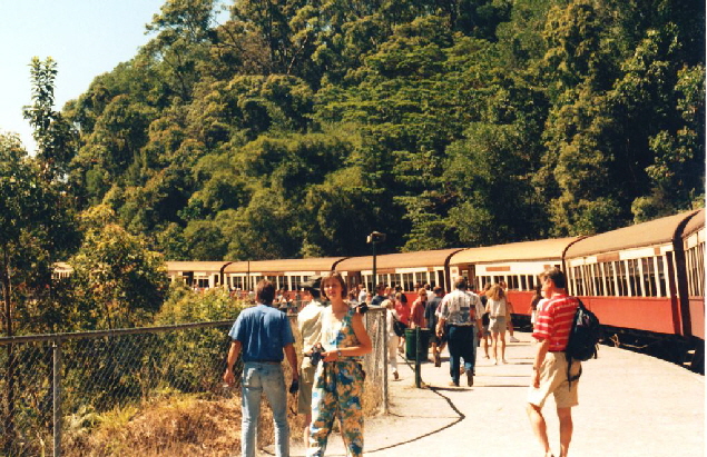 k-Australien 1996 - Cairns Bahnfahrt nach Kuranda