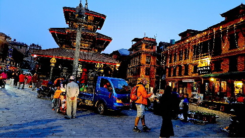 k-Napal - Stadtrundgang Bhaktapur am Abend (10)