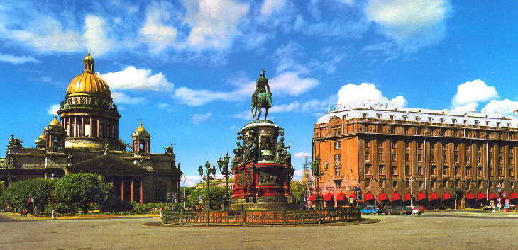 k-Petersburg 2009 - PK Isaak Platz und Kathedrale